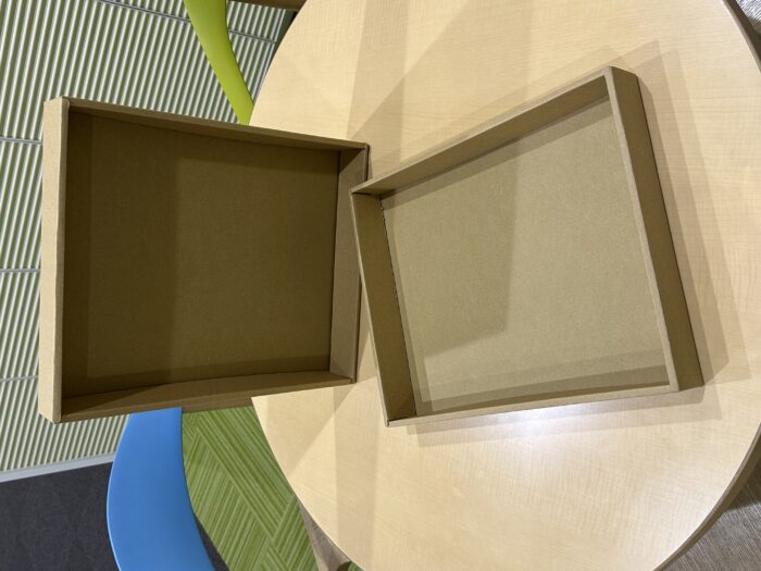 オリジナル額入れ　段ボールケース　【額有りC式】